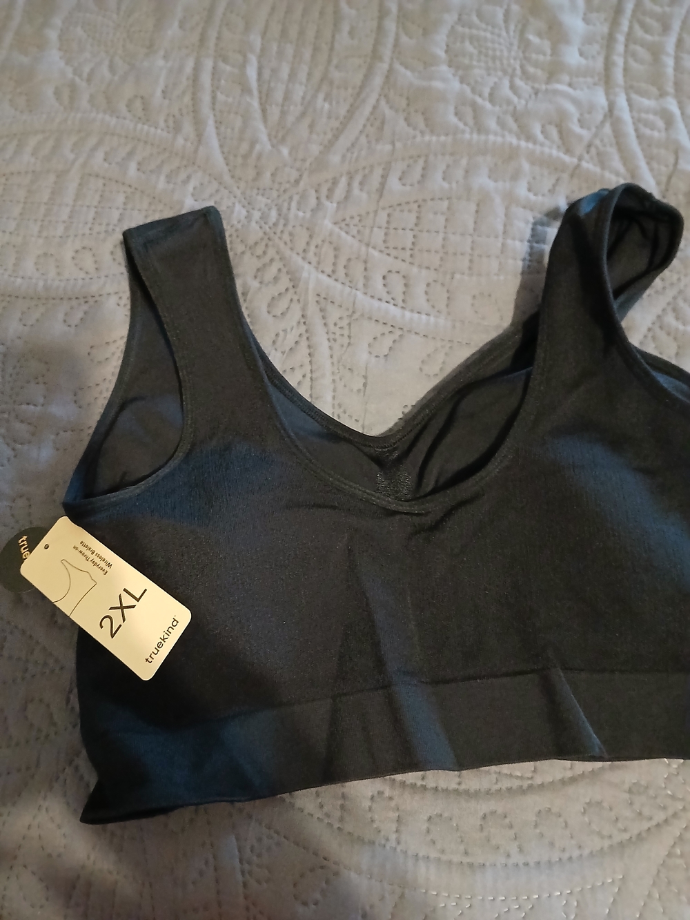 Shapermint Black Seamless Scoop Bralette, 2XL